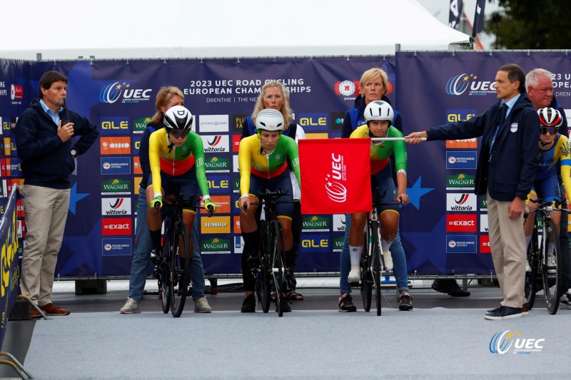 2023 UEC Road European Championships - Drenthe - Junior Mixed Team Relay - Emmen - Emmen 38, km - 21/09/2023 - Lithuania - photo Luca Bettini/SprintCyclingAgency?2023